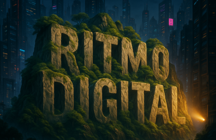 Ritmo Digital en Cielo Cibernético